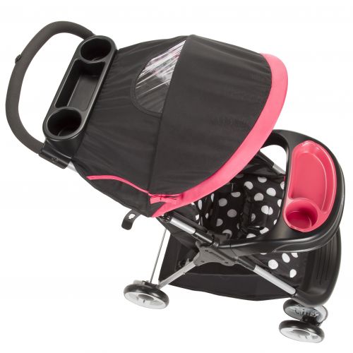 디즈니 Disney Baby Minnie Mouse Lift & Stroll Plus Travel System, Minnie Coral Flowers