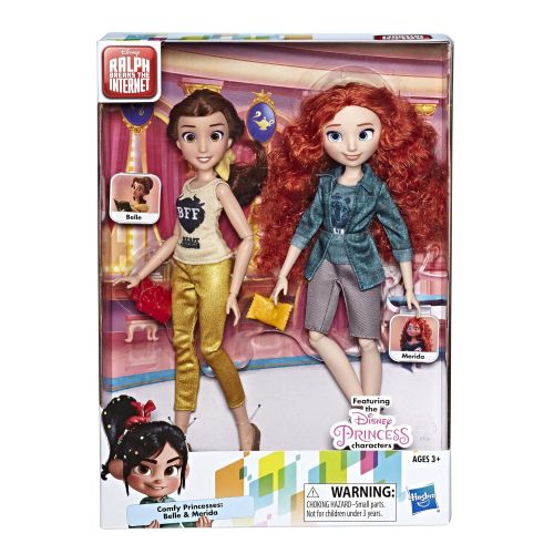 디즈니 DISNEY PRINCESS Disney Princess Ralph Breaks the Internet Movie Dolls Belle and Merida