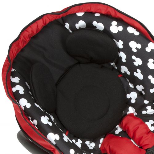 디즈니 Disney Baby Light n Comfy 22 Luxe Infant Car Seat, Mickey Silhouette