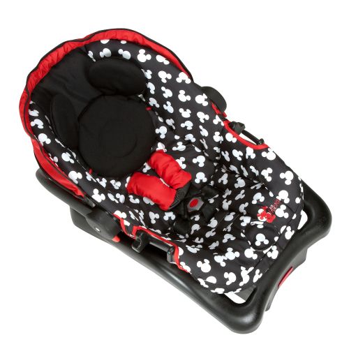 디즈니 Disney Baby Light n Comfy 22 Luxe Infant Car Seat, Mickey Silhouette