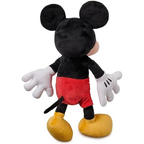 디즈니 Disney Store Official Mickey Mouse Medium Soft Plush Toy, Medium 17 3/4 inches, Iconic Cuddly Character with Classic Embroidered Features, Suitable for All Ages