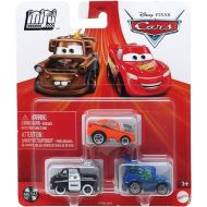 Disney Pixar Cars Mini Racers (Snot Rod - DJ - Sheriff) 3 Pack Minis New