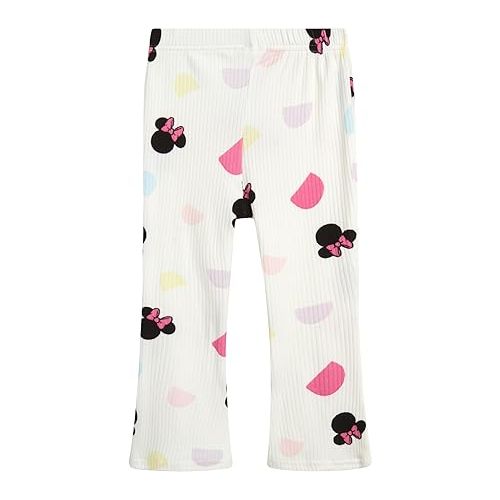 디즈니 Disney Minnie Mouse Little Girls' Leggings Set - 2 Piece T-Shirt and Leggings Pants Set (Size: 12M-6X)