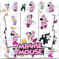 Disney Minnie Mouse Tattoos Party Favors Bundle ~ 72 Perforated Individual 2