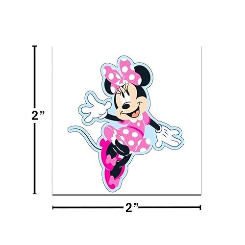 디즈니 Disney Minnie Mouse Tattoos Party Favors Bundle ~ 72 Perforated Individual 2