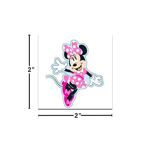 디즈니 Disney Minnie Mouse Tattoos Party Favors Bundle ~ 72 Perforated Individual 2