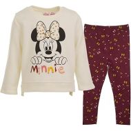 Disney Minnie Mouse Baby Girls Fleece Sweatshirt and Leggings Outfit Set Infant to Big Kid