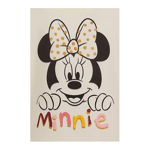 디즈니 Disney Minnie Mouse Baby Girls Fleece Sweatshirt and Leggings Outfit Set Infant to Big Kid