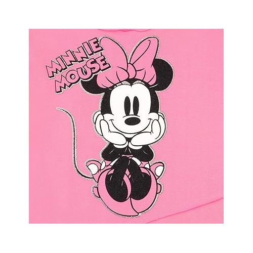 디즈니 Disney Minnie Mouse Mickey Mouse Pullover Fleece Hoodie and Leggings Outfit Set Infant to Big Kid Sizes (12 Months - 14-16)