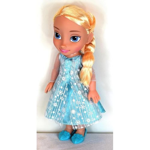 디즈니 Disney 039897989211 Frozen Elsa Toddler Doll, Blue