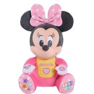 Disney Baby Musical Discovery Plush Minnie Mouse with Sounds and Phrases, Sings ABCs, 123s, and Colors Songs, Kids Toys for Ages 06 Month by Just Play