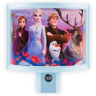 Disney Frozen Wrap Shade LED Night Light, Plug-in, Dusk to Dawn, Girls Bedroom Decor, UL-Listed, Ideal for Nursery, Bathroom, 46276