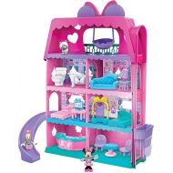 Disney Junior Minnie Mouse Bow-Tel Hotel, 20-piece 2-Sided Playset, Figures, Lights, Sounds