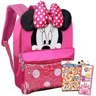 Disney Minnie Mouse Backpack for Girls Toddlers Kids ~ Bundle Includes 12