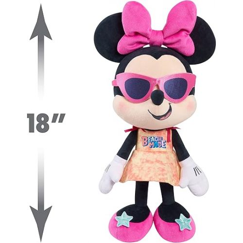 디즈니 Disney Street Beach Large Plush Minnie Mouse, 19-Inch Stuffed Animal, Officially Licensed Kids Toys for Ages 2 Up, Amazon Exclusive