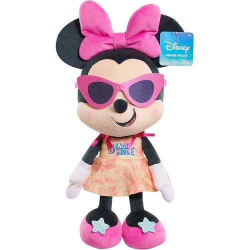 디즈니 Disney Street Beach Large Plush Minnie Mouse, 19-Inch Stuffed Animal, Officially Licensed Kids Toys for Ages 2 Up, Amazon Exclusive