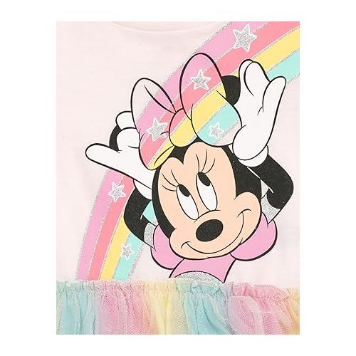 디즈니 Disney Minnie Mouse Mickey Mouse Rainbow Tulle Dress Toddler to Big Kid