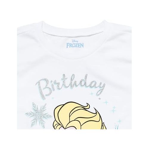 디즈니 Disney Junior Birthday Girls T-Shirt Toddler to Big Kid Sizes (2T - 14-16)