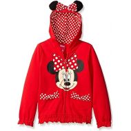 Disney Girls' Minnie Polka-Dot Bow Hoodie