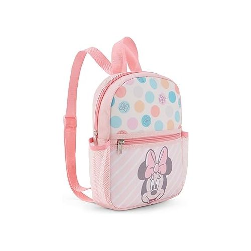 디즈니 Disney Baby Mini Backpack, Minnie Mouse Cute Smile Stripe, 10 inch