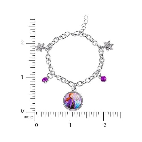 디즈니 Disney Frozen Charm Bracelet Charm Bracelet with Frozen Charms - Frozen Jewelry Jewelry for Women