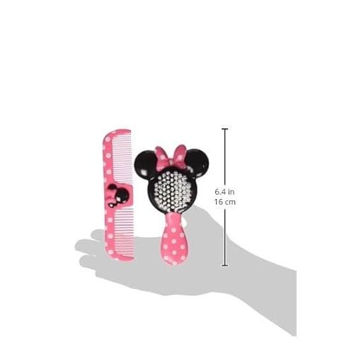 디즈니 Disney Baby Minnie Hair Brush and Wide Tooth Comb Set