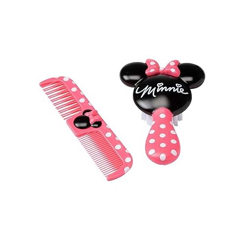 디즈니 Disney Baby Minnie Hair Brush and Wide Tooth Comb Set