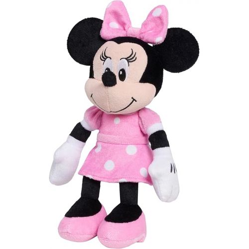 디즈니 Disney Junior Mickey Mouse Bean Plush Minnie Mouse Stuffed Animal, Officially Licensed Kids Toys for Ages 2 Up by Just Play , 9 Inch