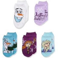 Disney Frozen Girls 5 Pack No Show Socks