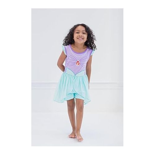 디즈니 Disney Princess Girls Romper With Skirt Overlay Toddler to Big Kid