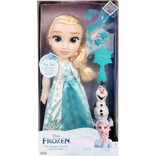 디즈니 Disney Frozen Elsa Doll Classic My Singing Friend Elsa Doll & Olaf Figure