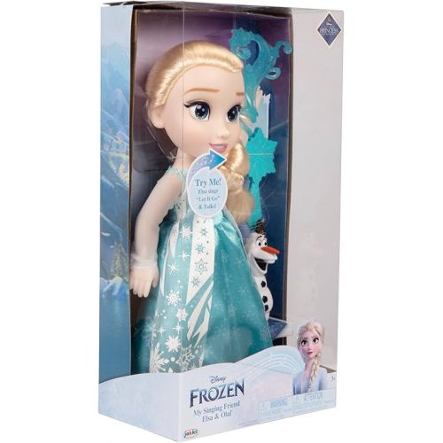 디즈니 Disney Frozen Elsa Doll Classic My Singing Friend Elsa Doll & Olaf Figure