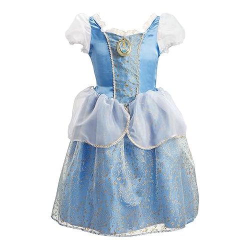 디즈니 Disney Princess Cinderella Costume, Sing & Shimmer Musical Sparkling Dress, Sing-A-Long to “A Dream is A Wish Your Heart Makes” Perfect for Party, Halloween or Dress Up [Amazon Exclusive]