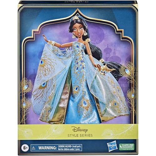 디즈니 Disney Princess Style Series 30th Anniversary Jasmine Fashion Doll, Deluxe Collector Doll with Accessories, Disney Toy for Kids 6 and Up