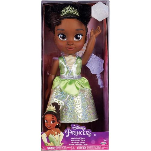 디즈니 Disney Princess Disney 100 My Friend Tiana Doll 14 inch Tall Includes Removable Outfit and Tiara