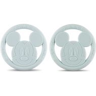 Cudlie Disney Silicone Teether Toy Set for Infants, Food Grade and BPA Free Teethers for Babies 6-12 Months, 2-Pack Teether Toys for Newborns