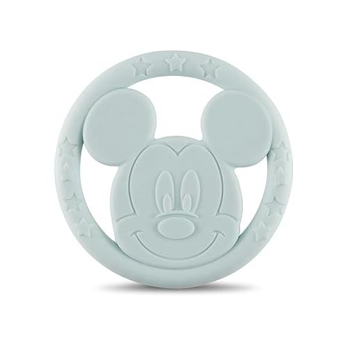 디즈니 Cudlie Disney Silicone Teether Toy Set for Infants, Food Grade and BPA Free Teethers for Babies 6-12 Months, 2-Pack Teether Toys for Newborns