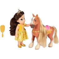 Disney Princess Belle Doll & Phillipe Petite Gift Set, Yellow