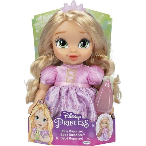 디즈니 Disney Princess Rapunzel Baby Doll with Baby Bottle & Tiara