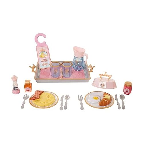 디즈니 Disney Princess Style Collection Room Service Pretend Play Toy Set - with Serving Tray, Plate Cover, Pitcher & More for A Great Pretend Travel Experience - Girls Ages 3+