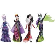 Disney Princess Villains Black and Brights Collection, Fashion Doll 4 Pack, Disney Villains Toy for Kids 5 Years Old and Up (Amazon Exclusive)
