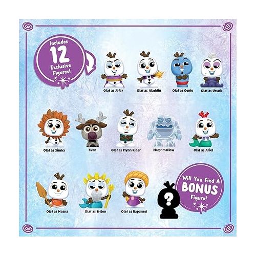 디즈니 Doorables Olaf Presents Collector Pack, Kids Toys for Ages 3 Up, Amazon Exclusive