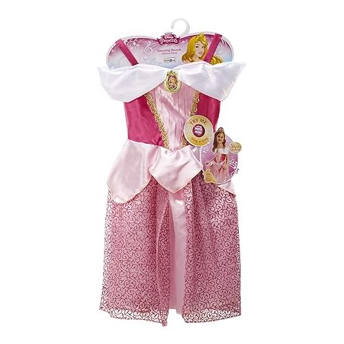 디즈니 Disney Princess Aurora Dress Costume, Sing & Shimmer Musical Sparkling Dress, Sing-A-Long To “Once Upon A Dream” Perfect for Party, Halloween Or Pretend Play Dress Up [Amazon Exclusive]