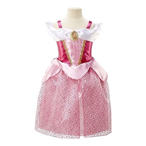 디즈니 Disney Princess Aurora Dress Costume, Sing & Shimmer Musical Sparkling Dress, Sing-A-Long To “Once Upon A Dream” Perfect for Party, Halloween Or Pretend Play Dress Up [Amazon Exclusive]