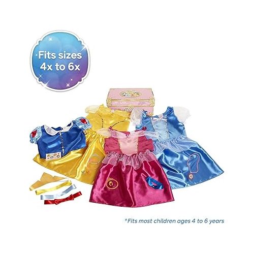 디즈니 Disney Princess Dress Up Trunk Deluxe 21 Piece Officially Licensed [Amazon Exclusive]