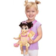 Disney Princess Belle Baby Doll Deluxe with Tiara, Carrier, Plush Friend, Pacifier, Bib & Baby Bottle [Amazon Exclusive]