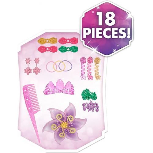디즈니 Disney Princess Rapunzel Styling Head, 18-pieces, Pretend Play, Officially Licensed Kids Toys for Ages 3 Up by Just Play