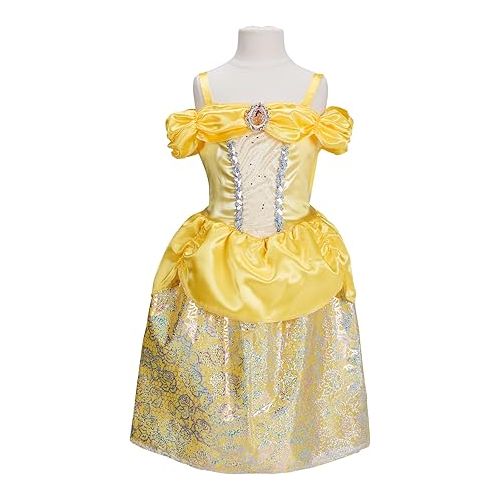 디즈니 Disney Princess Disney 100 Belle Dress Costume for Girls, Perfect for Party, Halloween Or Pretend Play Dress Up Child Size 4-6X