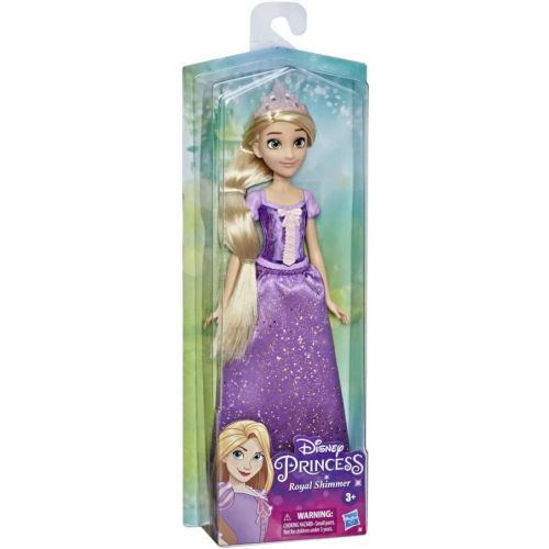 디즈니 Disney Princess Royal Shimmer Rapunzel Doll, Fashion Doll with Skirt and Accessories, Toy for Kids Ages 3 and Up