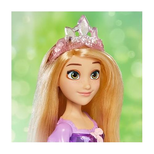 디즈니 Disney Princess Royal Shimmer Rapunzel Doll, Fashion Doll with Skirt and Accessories, Toy for Kids Ages 3 and Up